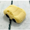 Figurka cukrowa autko żółte do dekoracji tortu ozdoby na tort samochód auto