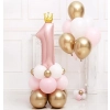 Balony foliowe roczek różowy dziewczynka