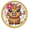 Talerzyki jednorazowe papierowe kapibara 10szt