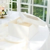 Pudełko na ciasto tort 20x20x15cm karton z okienkiem opakowanie chrzest wesele urodziny