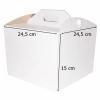 Pudełko na ciasto chrzest wesele karton na tort opakowanie 24,5x24,5x15cm 5 sztuk