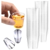 Kieliszki plastikowe przeźroczyste do wódki nalewki szoty 40ml 50szt
