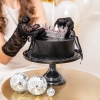 Korona na tort srebrna z różowymi kryształami diamentami tiara diadem dekoracja dla księżniczki