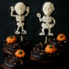 Figurki na tort kościotrupy dynie dekoracje halloween ozdoby na tort 8 sztuk