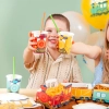 Kubeczki papierowe 6 sztuk ciuchcia pociąg na stół dekoracje urodzinowe