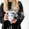 Kubeczki papierowe halloween 6szt dekoracje ozdoby na stół kolorowe