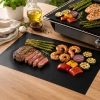 Mata folia teflonowa do pieczenia grill wielorazowa czarny 40x33cm 2szt