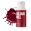 Barwnik olejowy do mas tłustych kremu czekolady czerwony merlot colour mill 20ml