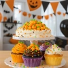 Posypka na tort dynia dekoracje halloween na babeczki ozdoby na tort dynie około 50 sztuk