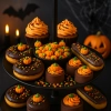 Posypka na tort dynia dekoracje halloween na babeczki ozdoby na tort dynie około 50 sztuk