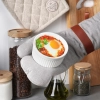 Naczynie żaroodporne miseczki do zapiekania 6 sztuk kokilki ceramiczne białe