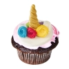 Figurki ozdoby na tort mini jednorożec dekoracje urodzinowe unicorn zestaw cukrowy 6 sztuk