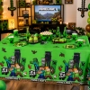 Obrus foliowy minecrafr piksele gra tnt dekoracje urodzinowe 180x120cm