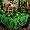 Obrus foliowy minecrafr piksele gra tnt dekoracje urodzinowe 180x120cm