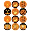 Opłatki waflowe na babeczki muffinki dynia mix 12 sztuk halloween śmieszne miny