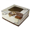Pudełko na ciasto chrzest wesele komunia karton na tort opakowanie 32x32x14cm
