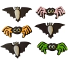Figurki na tort pająki nietoperz dekoracje halloween ozdoby na tort 6 sztuk