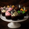 Figurki na tort pająki nietoperz dekoracje halloween ozdoby na tort 6 sztuk
