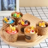 Papilotki do muffinek foremki na babeczki papierowe dekoracje urodzinowe 6 sztuk