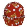 Papilotki do muffinek foremki babeczki osłonki świąteczne Boże Narodzenie renifer 30szt