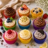 Papilotki do muffinek papierowe foremki babeczki dekoracje 200 szt kolorowe
