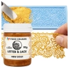 Masa cukrowa pasta do koronek 90g dekoracyjna Letter&Lace złota