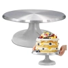 Patera obrotowa dekorator do tortu ciasta aluminiowa 25 cm dekoracje urodzinowe stabilna