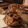 Patera papierowa na ciasto babeczki stojak na muffinki złota urodziny wesele