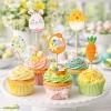 Topper na tort piker 5szt pisanka kurczaczek zajączek mix na babeczki Wielkanoc