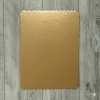 Podkład pod tort 40x50 cm złoty prostokątny gładki podkładka pod ciasto