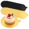 Podkład pod tort złoty okrągły monoporcje podkładka bankietówka 12 cm 20 sztuk