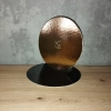 Podkład pod tort okrągły 24cm złoto czarny gładki błyszczący podkładka na ciasto