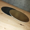Podkład pod tort okrągły 24cm złoto czarny gładki błyszczący podkładka na ciasto