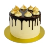 Podkład pod tort okrągły złoty czarny 18cm podkładka pod ciasto sztywny gruby 2 sztuki