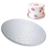 Podkład pod tort 28 cm gruby srebrny podkładka pod tort trwały sztywny