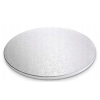 Podkład pod tort 25 cm gruby srebrny podkładka pod tort trwały sztywny