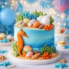 Figurki cukrowe na tort 11 sztuk muszelki konik morski dekoracje urodzinowe