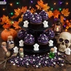 Posypka na tort 50g beziki perełki oczy mix halloween dekoracje na babeczki