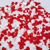 Posypka cukrowa na tort serce perełki mix na walentynki serca biały czerwony 50g