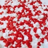 Posypka cukrowa na tort serce perełki mix na walentynki serca biały czerwony 50g