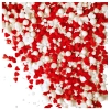 Posypka cukrowa na tort serce perełki mix na walentynki serca biały czerwony 50g