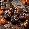 Posypka na tort 50g czaszka biała czarna halloween dekoracje cukrowe na babeczki czaszki