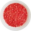 Posypka cukrowa na tort serce mix na walentynki czerwony perłowy 50g