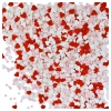 Posypka cukrowa na tort serce serduszka na walentynki róż biel czerwony mix 50g