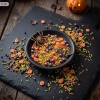 Posypka na tort 50g dynia pająk perełki pałeczki mix halloween dekoracje na babeczki