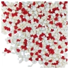 Posypka cukrowa na tort serce perełki mix na walentynki perłowo czerwona 50g