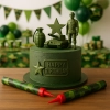 Fontanna na tort raca tortowa moro urodziny dekoracje na tort militaria 12 cm 2 sztuki