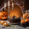 Posypka cukrowa na tort halloween dynia pomarańczowe beziki na babeczki 10 sztuk