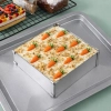 Rant do tortu rant cukierniczy regulowany do pieczenia biszkoptu kwadrat podziałka 8cm