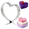 Rant do tortu forma serce regulowana opaska cukiernicza serduszko walentynki